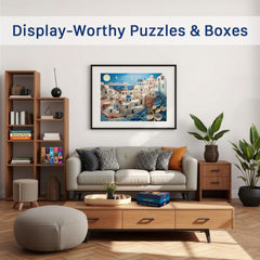Final Piece Puzzles Santorini white-washed buildings coastal architecture