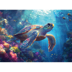 Final Piece Puzzles Sea Turtle debut series numbering adds collectible appeal.