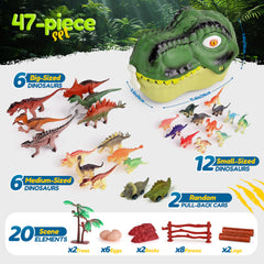 FINcredible dinosaur toy set: large dinos for durable, engaging play sessions