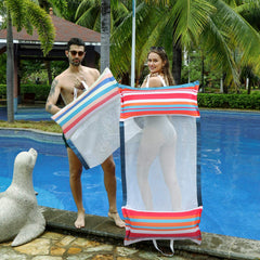 FindUWill XL pool float as lounge-chair mode for sunlit relaxation.
