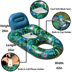 FindUWill heavy-duty inflatable pool float ready for durable water lounging.
