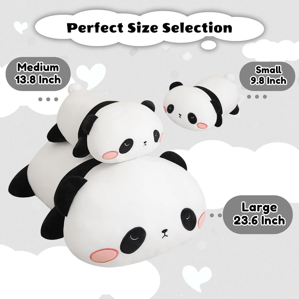 Finebee panda plush uses ultra-soft fabric and safe materials for skin-friendly touch