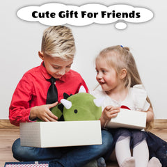 Finebee weighted dinosaur plush bedroom decor adds whimsy and comfort to kids' spaces.