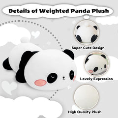 Finebee 13.8-inch weighted panda adds comforting weight for calm rest
