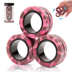 Finger Rock magnetic rings smooth-rotation for calming fidgeting during meetings.