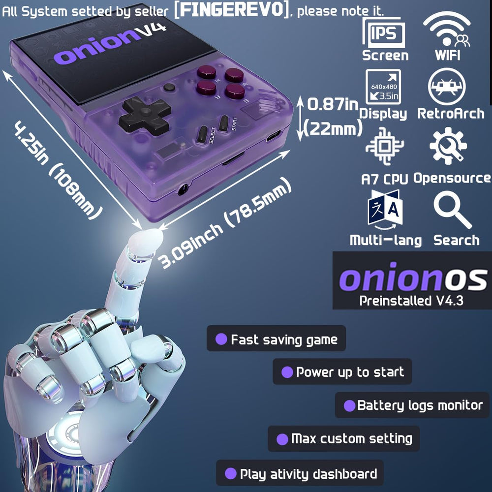 Miyoo Mini Plus 3000mAh battery for extended handheld sessions.