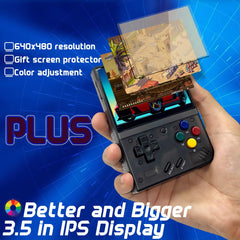 FINGEREVO Miyoo Mini Plus battery life supports extended play sessions