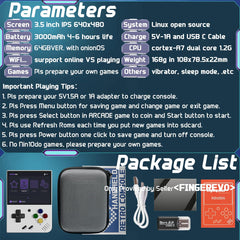 FINGEREVO package contents include case, screen protector, and accessories.