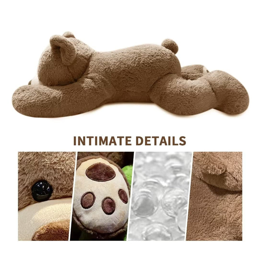 Fiosnow brown bear in bedroom setup for cozy reading breaks
