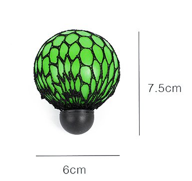 Fireboomoon grape ball blue close-up highlights soft silicone surface.