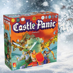 Castle Panic 2nd Edition game board showing strategic layout for planning turns.