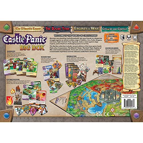 Castle Panic Big Box 2e expansions bundle adds new challenges for replay value.