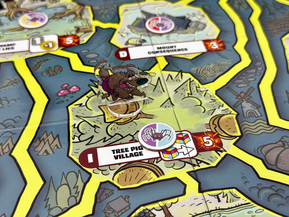 Ham Helsing mud canyon map scene sets the spooky setting for adventures.