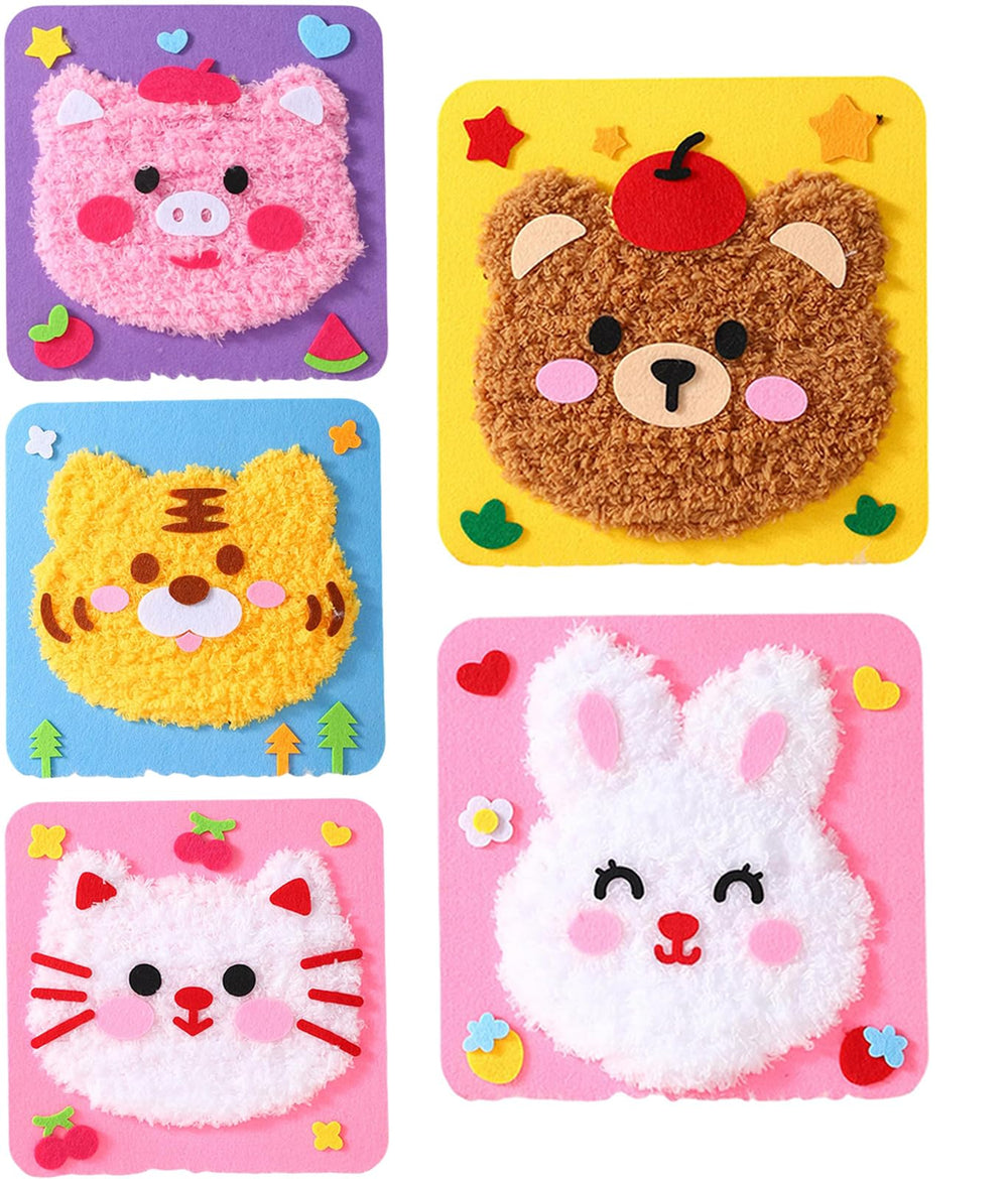 First Sewing Kit bear stitching shows beginner friendly practice to build fine motor skills.