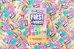 Packaging of FIRST TO WORST Care Bears hints at quick, social play sessions.