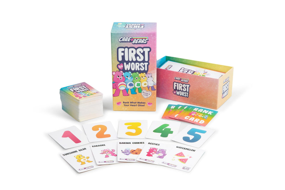 Care Bears score pad helps tally points during rounds smoothly.