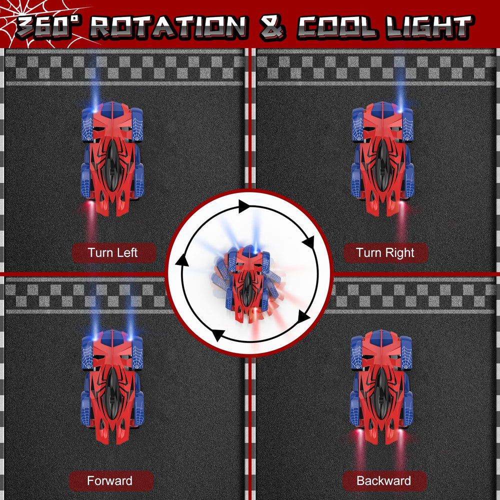 FirYawee Wall Climber RC Car front-on stunt pose for fans of stunts