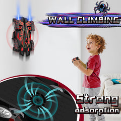 FirYawee RC car on ceiling showing ceiling climb capability