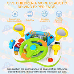 fisca toddler turn lights toy showcases traffic signal awareness during pretend driving