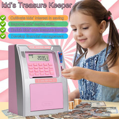 Fishboy piggy bank dual cards for secure savings access