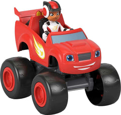 Additional Blaze vehicles expand playset options and pretend competitions.