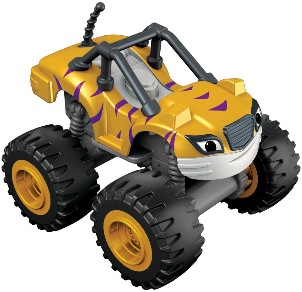 Fisher-Price Blaze 4-Pack Blaze vehicle promotes fast-paced, kid-led play.