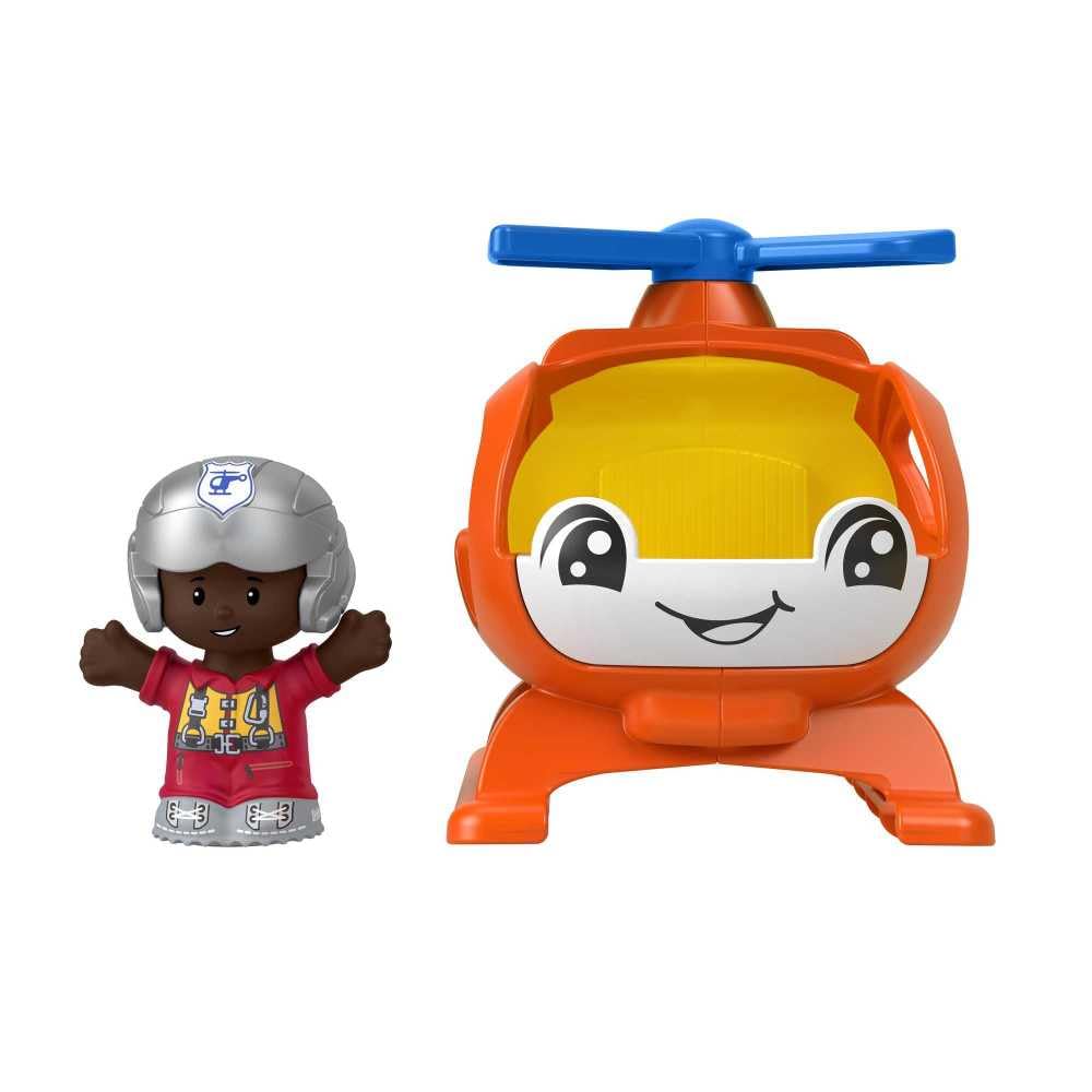 Fisher-Price helicopter's bright colors attract attention during playtime.