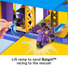 Fisher-Price Imaginext Batgirl Hero Hideout Batcycle ready for quick rescues
