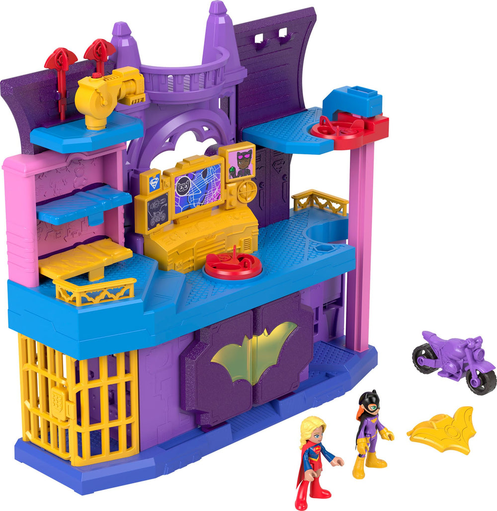Fisher-Price Imaginext Batgirl Hero Hideout front view for imaginative crime-fighting play