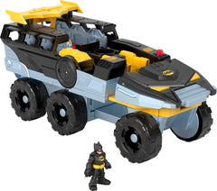 Fisher-Price Imaginext Batman Bat-Tank transforms for action-packed pretend play.