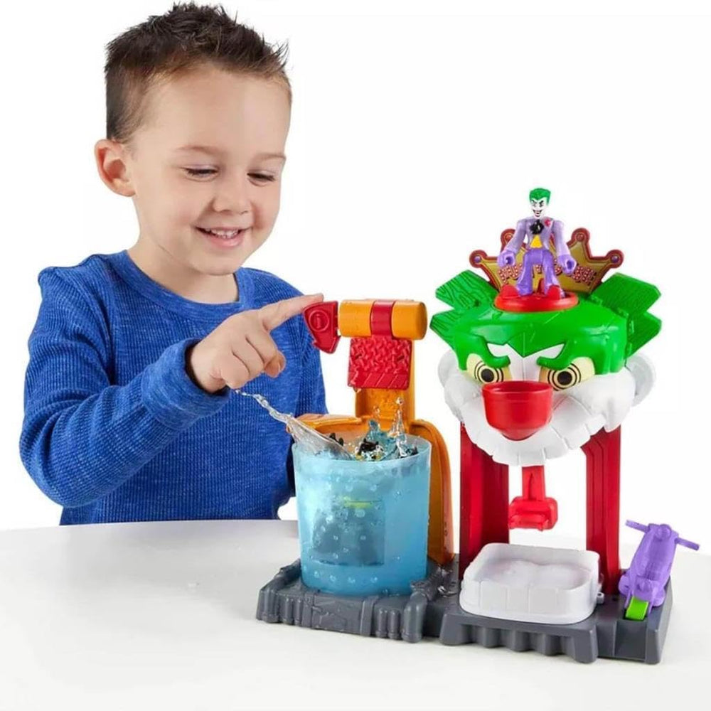 Fisher-Price Imaginext Joker color-changers figure; color shifts spark storylines