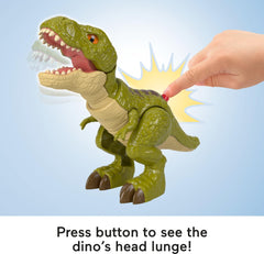 Fisher-Price Imaginext Jurassic World soft head and neck texture adds tactile fun.