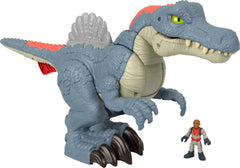 Fisher-Price Imaginext Spinosaurus front view with snap action for dynamic pretend play.