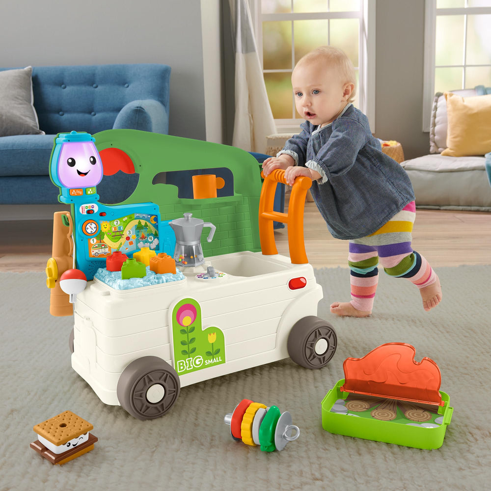 Fisher-Price Laugh & Learn button-lit lights engage early learners during play