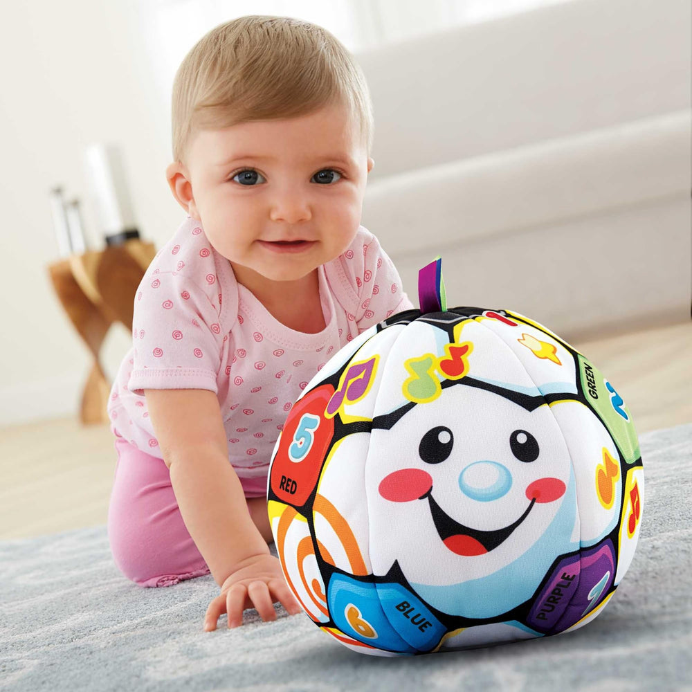 Fisher-Price Laugh & Learn Singin’ Soccer Ball teaches numbers and colors through fun phrases