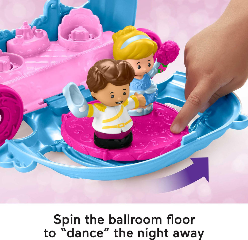 Fisher-Price Little People prince and Cinderella figures ready for dancing and storytelling.