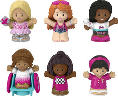 Fisher-Price Little People Barbie figure in sleepover scene promotes imaginative play