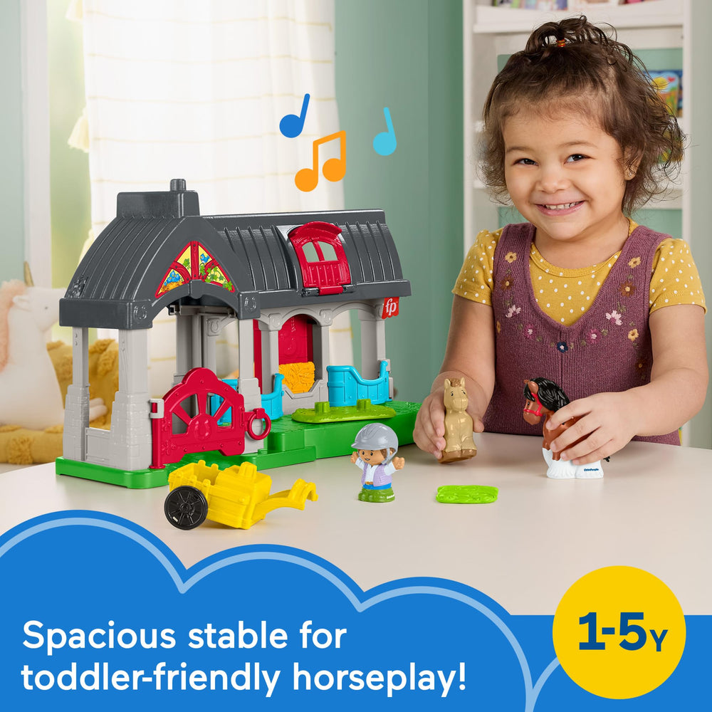 Fisher-Price Little People carousel spins to produce playful sounds during storytelling