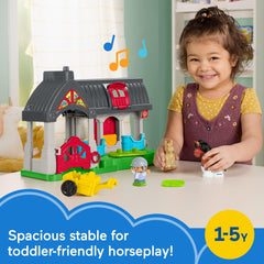 Fisher-Price Little People carousel spins to produce playful sounds during storytelling