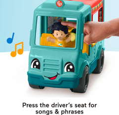 Fisher-Price Little People food truck buttons activate songs and sounds.