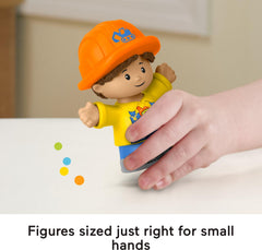 Little People figure-2 accompanies the trucks to spark role-play and social interaction.