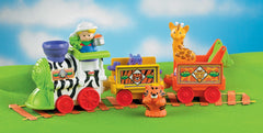 Fisher-Price push-along train emits fun jungle tunes