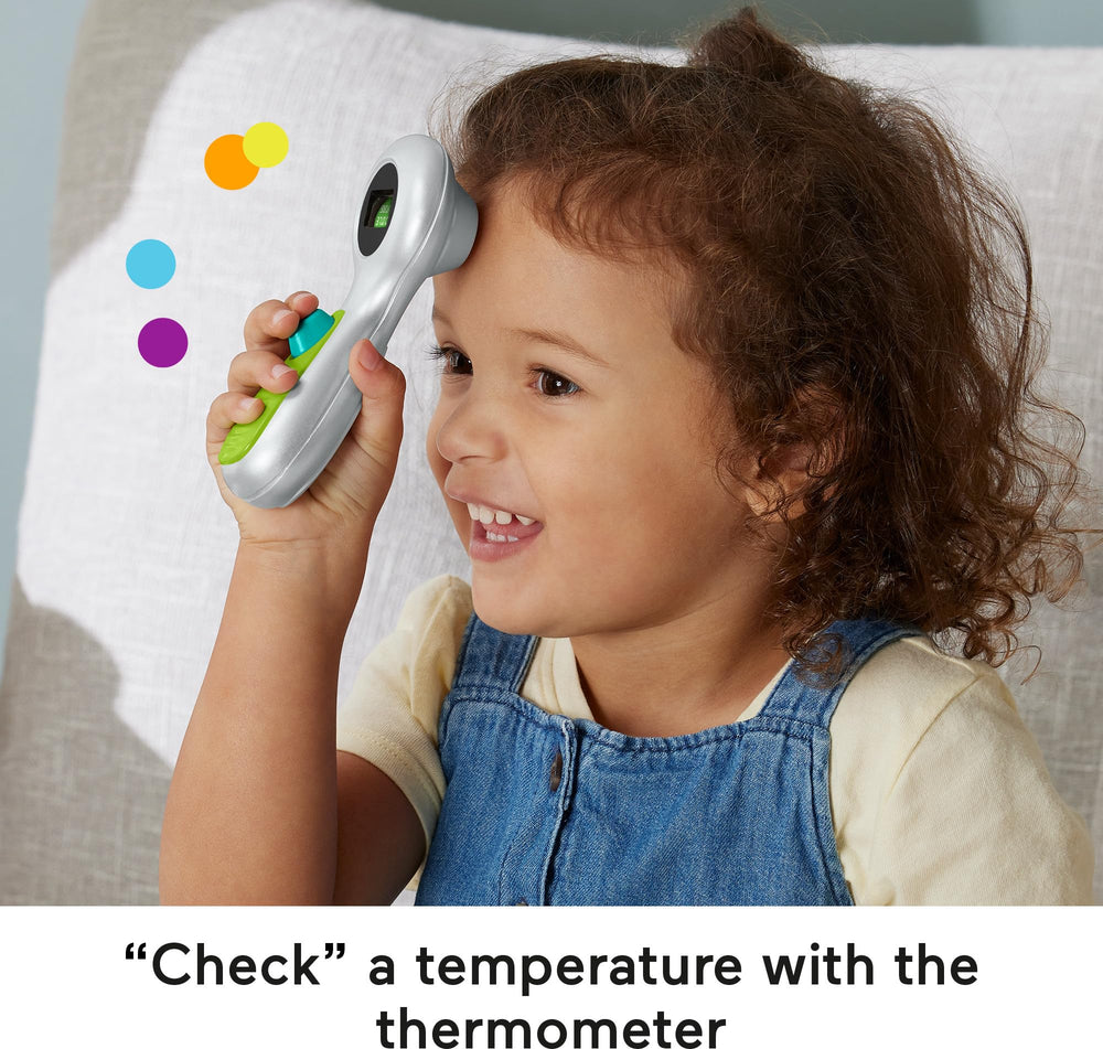 Fisher-Price medical kit otoscope for playful ear exams.