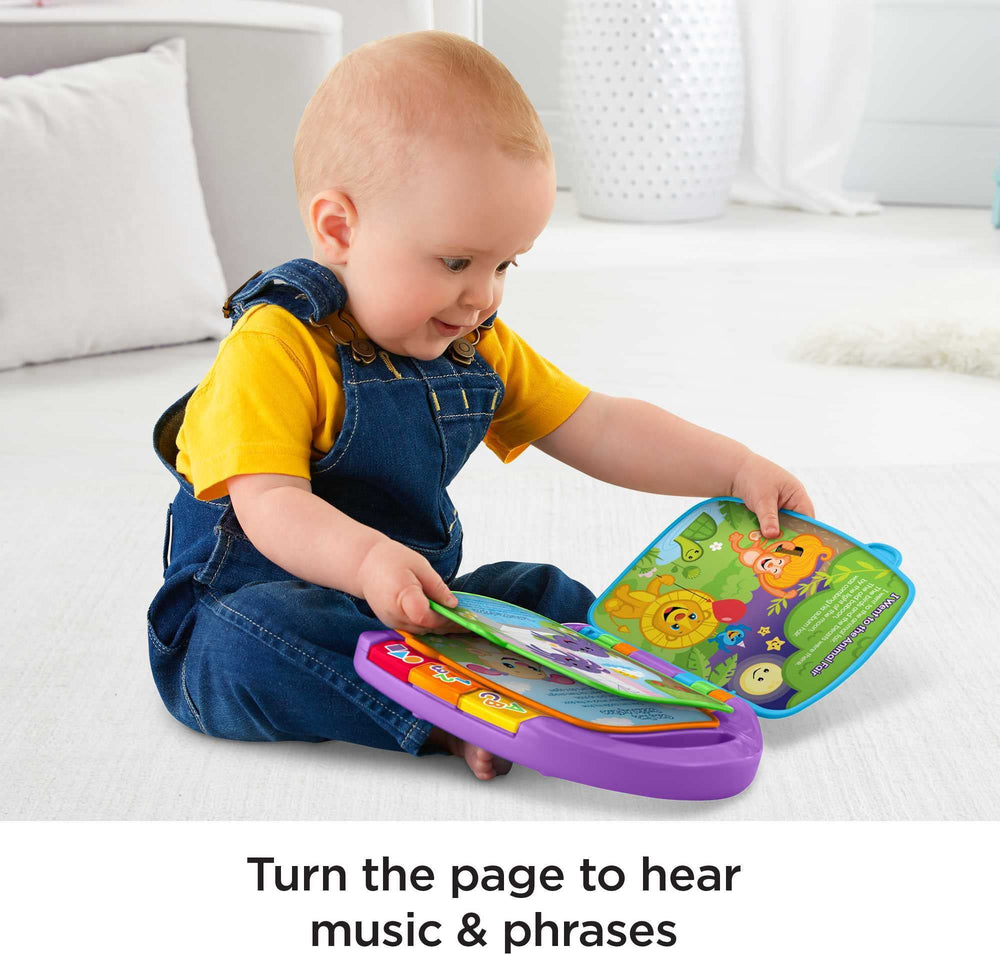 Fisher-Price Storybook Rhymes baby page turning encourages exploration