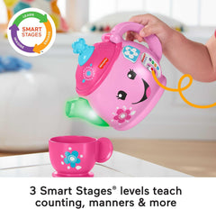 Fisher-Price sugar bowl and tray support role-play and sorting.