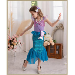 Fishkidtail earrings and tale coin purse, fun finishing touches for the costume