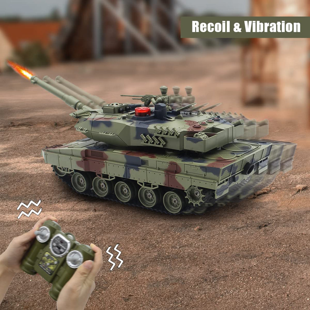 Fistone 1/24 RC Battle Tank 2.4GHz remote for smooth control