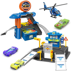 Fistone Kids parking and car wash playset main scene for imaginative traffic play.