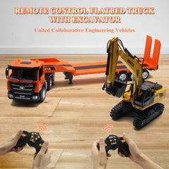 Fistone RC excavator bucket motion highlights realistic digging actions