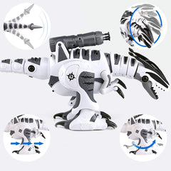 Fistone RC Robot Dinosaur fight mode activated for energetic pretend battles.